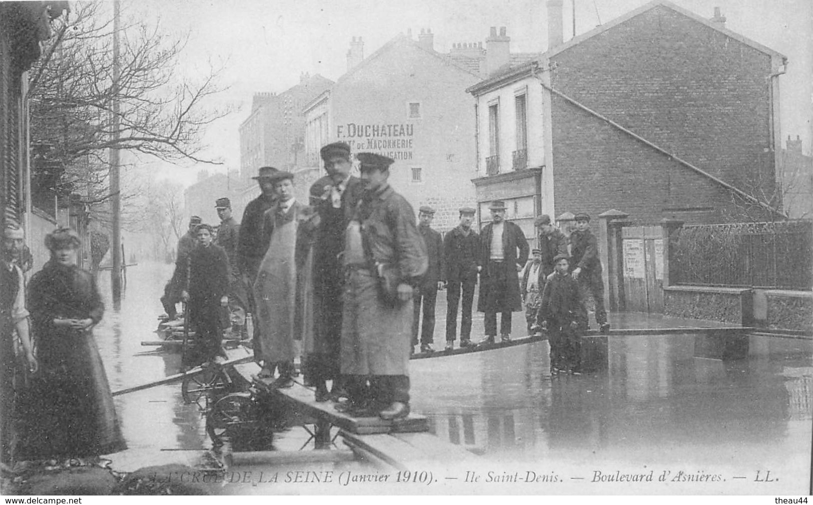 ¤¤  -   ILE-SAINT-DENIS  -  Boulevard D'Asnière  -  La Crue De La Seine 1910 - Inondation  -  ¤¤ - L'Ile Saint Denis