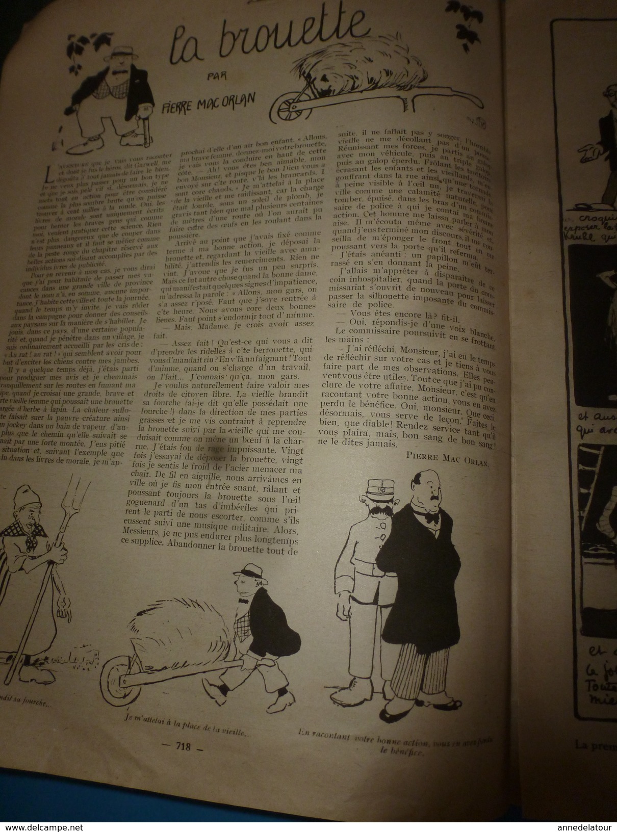 1917 J'AI VU:Guynemer;Les Femmes-bouchers;La BROUETTE Par P. M. Orlan;Obusier à L'Isonzo;Japon;Les Sammies;KERENSKY;etc - Français