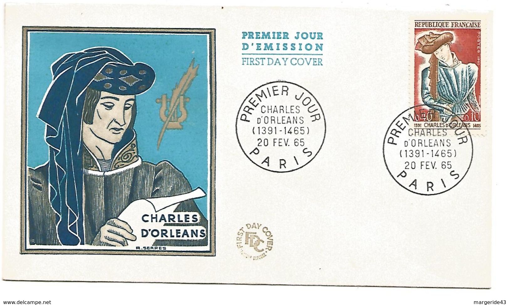 FDC 1965 CHARLES D'ORLEANS - 1960-1969