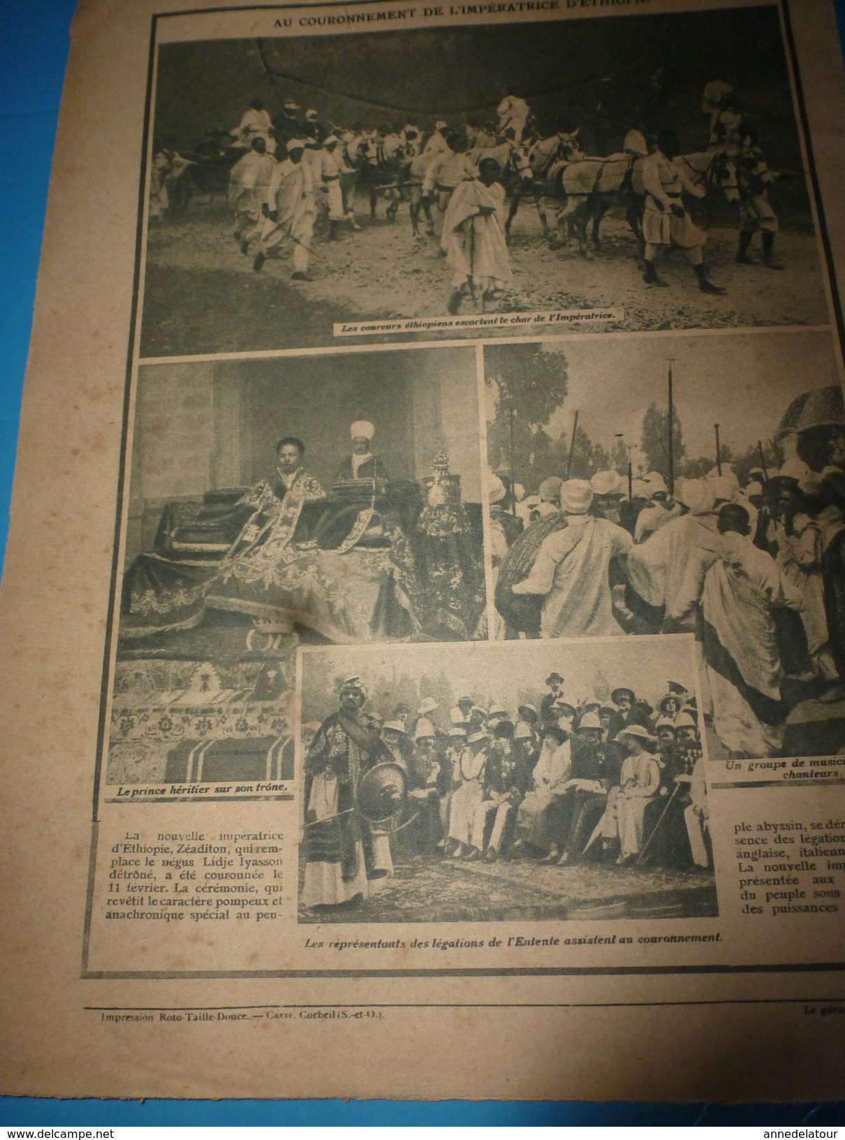 1917 J'AI VU:Les USA arrivent aussi avec leurs chevaux ; Tout le peuple russe contre l'Allemagne;Le Père Cayatte; etc