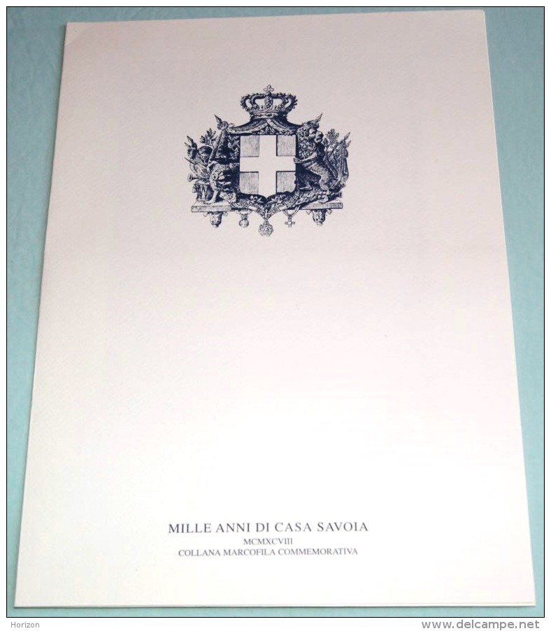 St51. Marcofilia - Ostra (AN) 1998 - Folder "Mille Anni Di Casa Savoia", Con Annullo Su Busta Filatelica Ufficiale - Geschenkheftchen