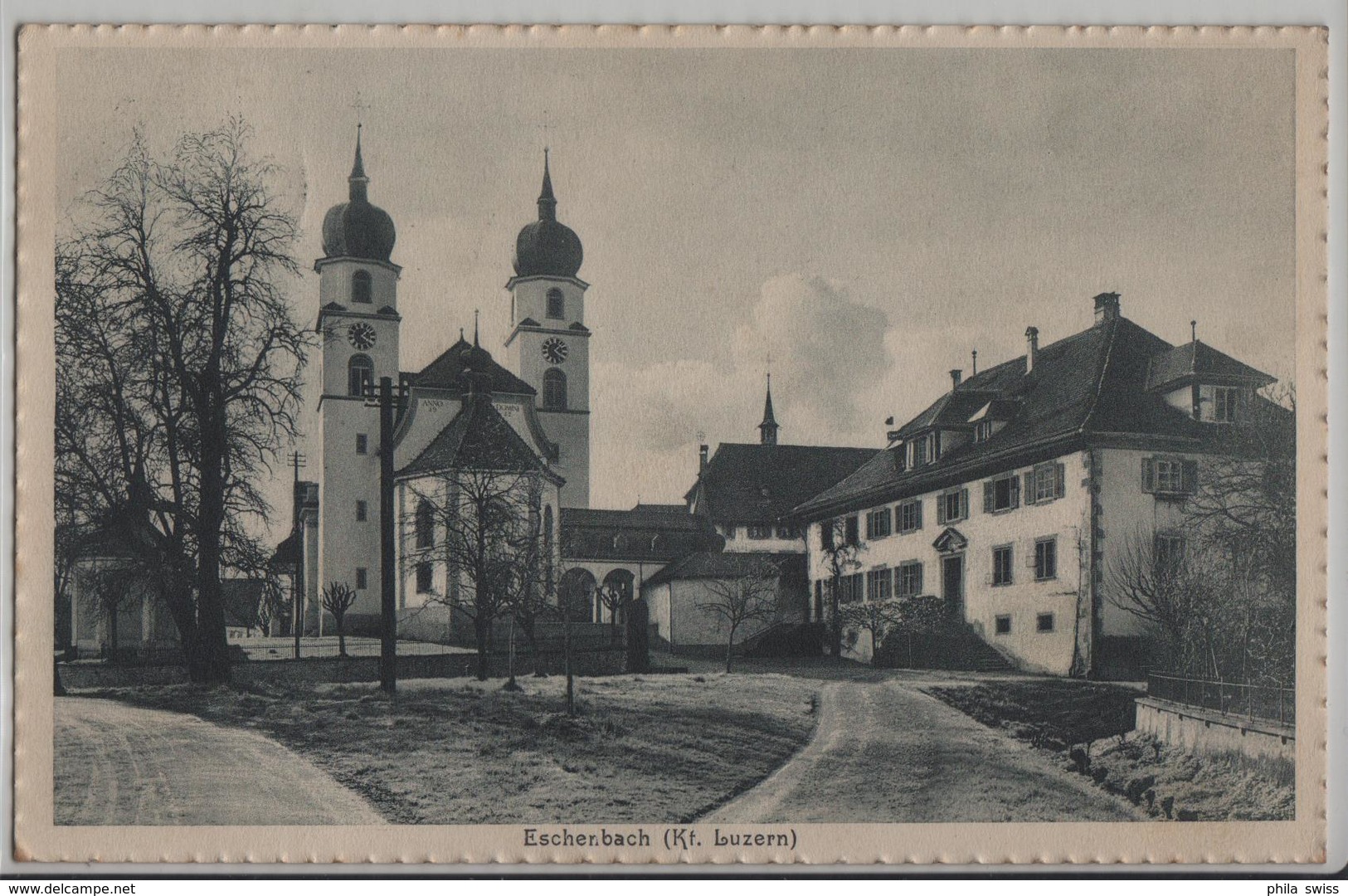 Eschenbach (Luzern) Dorfpartie Mit Kirche - Eschenbach