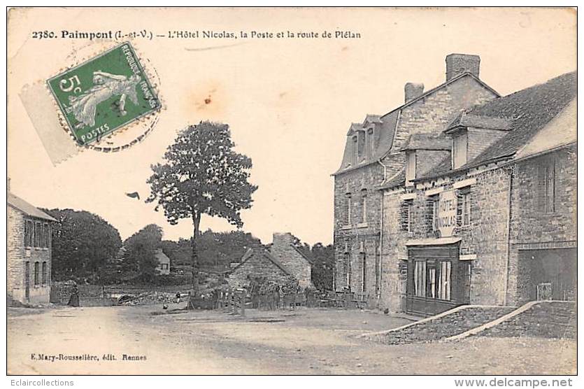 Paimpont      35        Hôtel St Nicolas              (voir Scan) - Paimpont