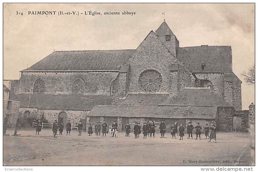 Paimpont      35        L'Eglise Ancienne Abbaye         (voir Scan) - Paimpont