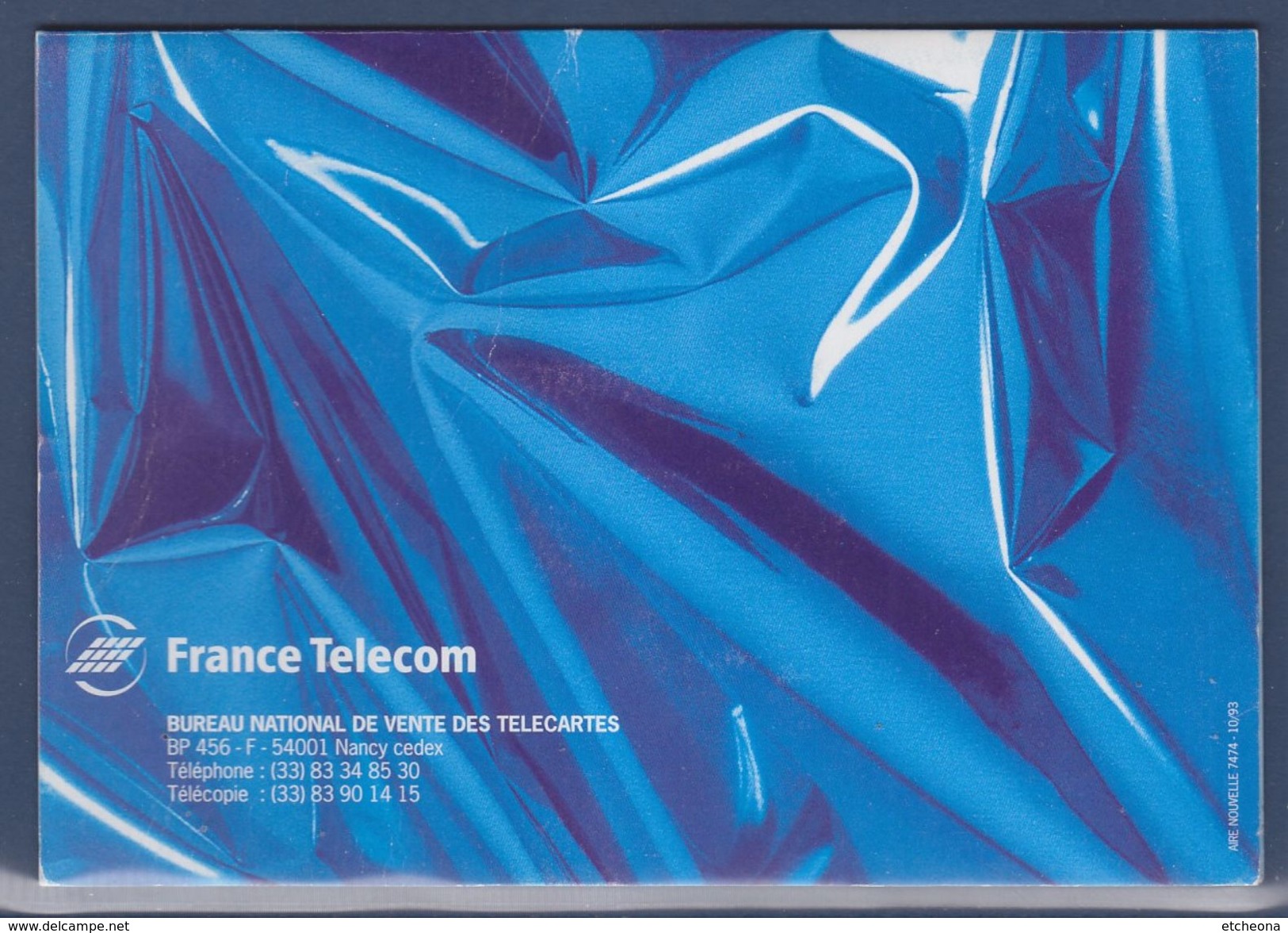 = Support De Télécarte (double) France Télécom, Dauphin Et Orque, Et Carte - Dolphins