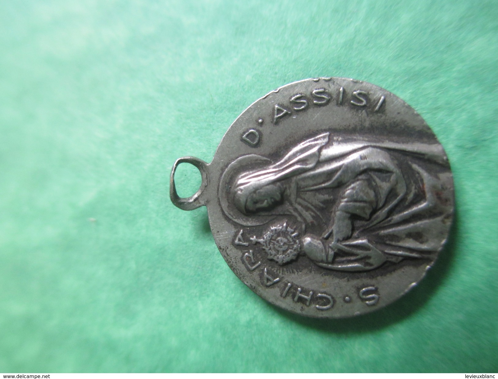 Petite Médaille Religieuse/Santa Chiara D'Assisi/S Francisce De Assisi/Début XXème Siècle     CAN365 - Religion &  Esoterik
