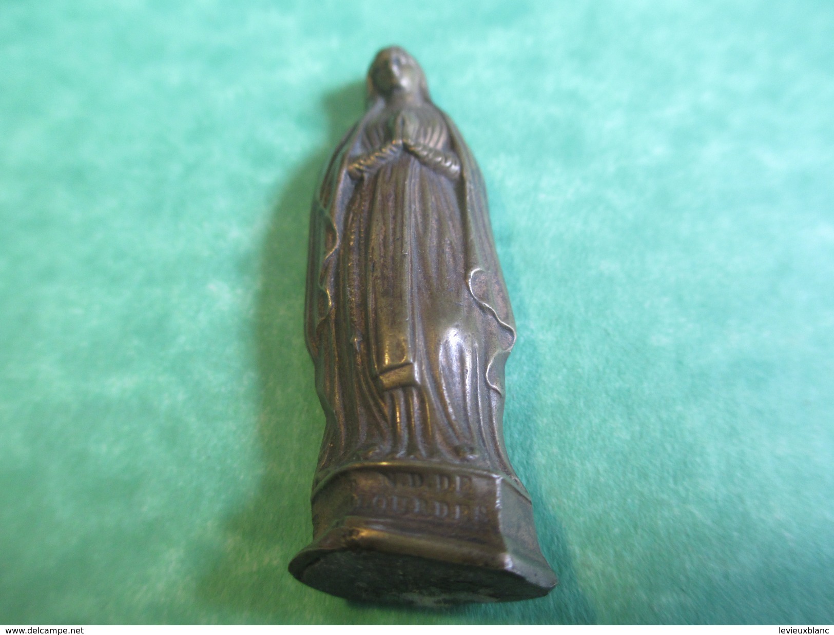 Petite Statuette Religieuse De Protection/Notre Dame De Lourdes / 4,5 Cm /Mi XIXème Siècle     CAN369 - Religion &  Esoterik