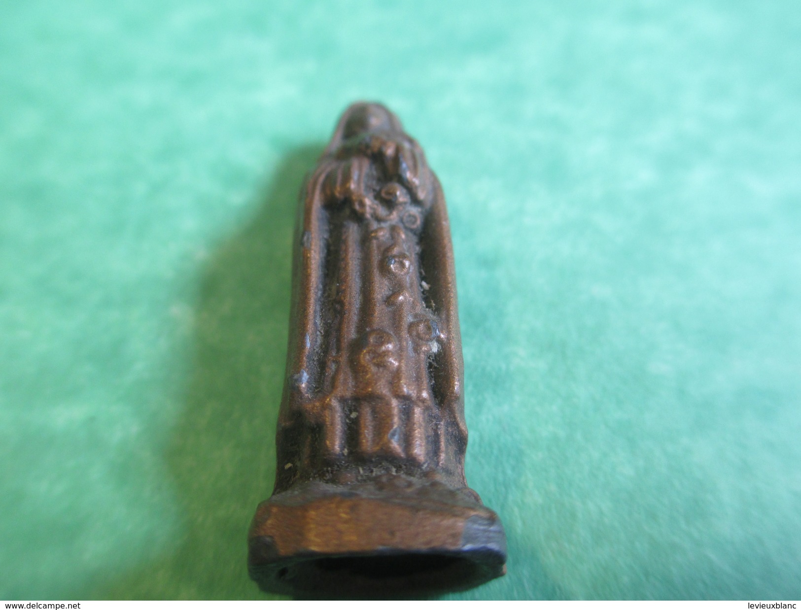 Petite Statuette Religieuse De Protection/Sainte Thérèse De Lisieux  / 4 Cm /Début XXème Siècle     CAN371 - Religion &  Esoterik