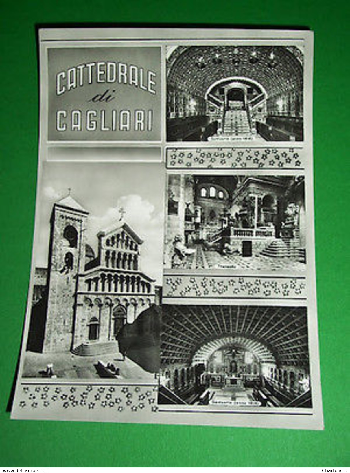 Cartolina Cattedrale Di Cagliari - Vedute Diverse 1955 Ca - Cagliari