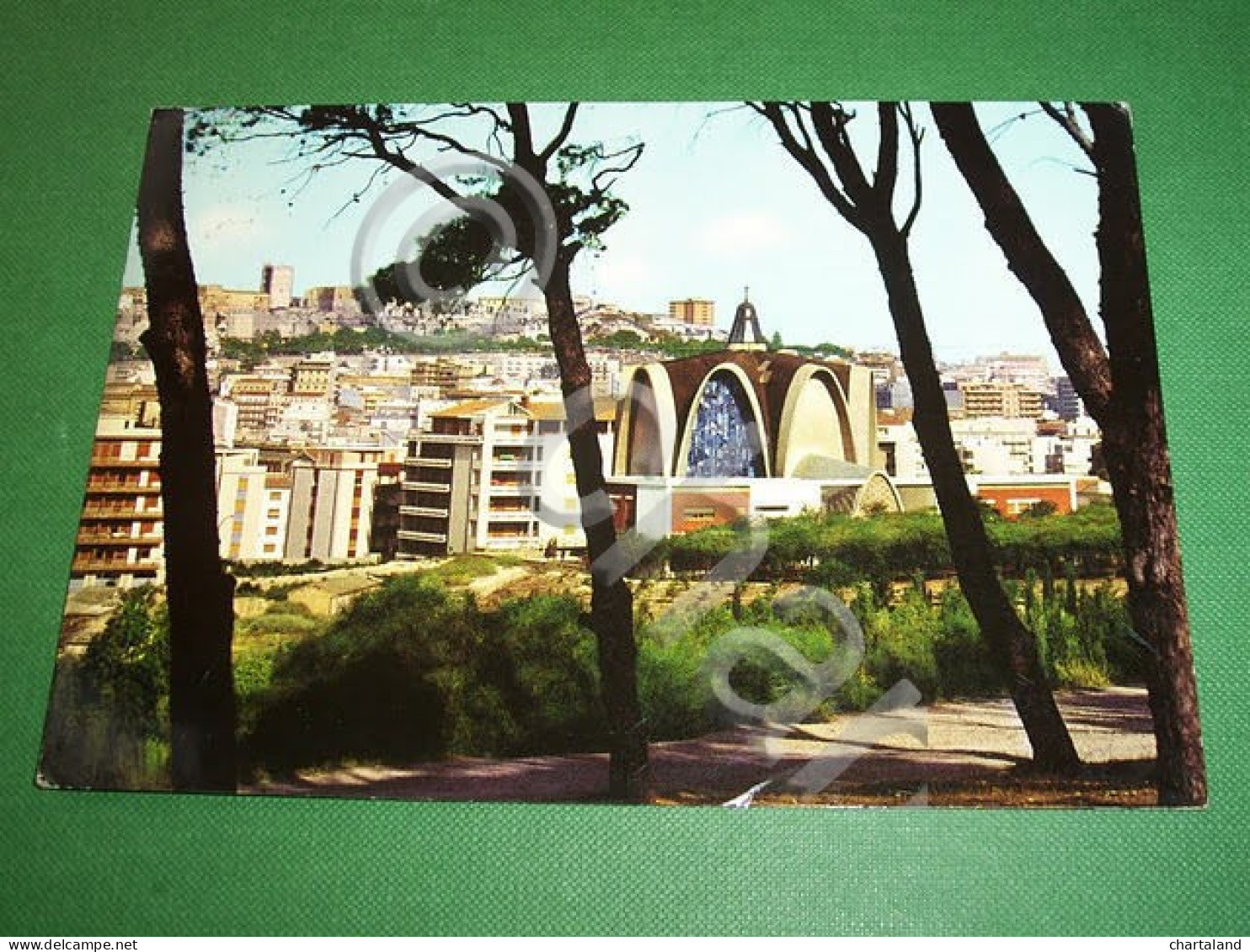 Cartolina Cagliari - Panorama E Chiesa S. Caterina 1967 - Cagliari