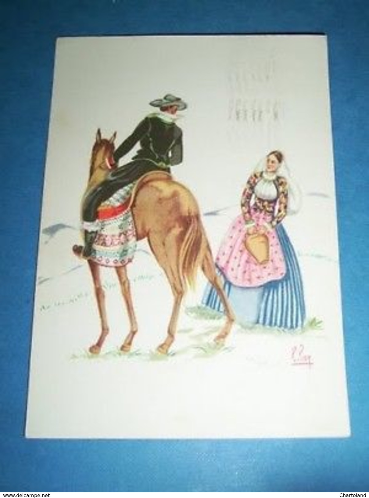 Cartolina Costumi Di Sardegna - Teulada 1950 - Cagliari