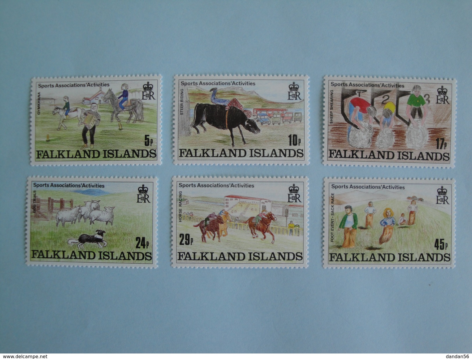 1989  Falkland Yvert 519/24 **  Sports  Scott Xx Michel 507/12  SG 587/92  Children's Drawings - Falkland