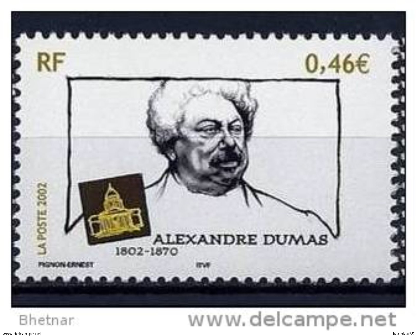 Timbre France YT 3536 " Alexandre Dumas " 2002 Neuf - Nuovi