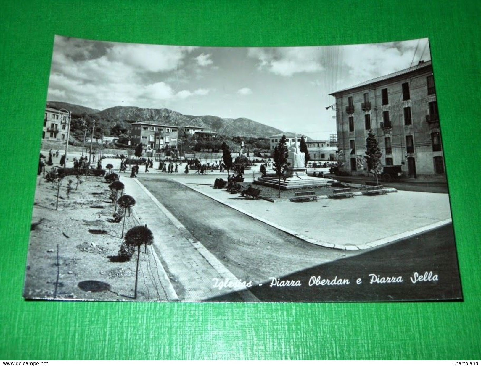 Cartolina Iglesias - Piazza Oberdan E Piazza Sella 1955 Ca - Cagliari