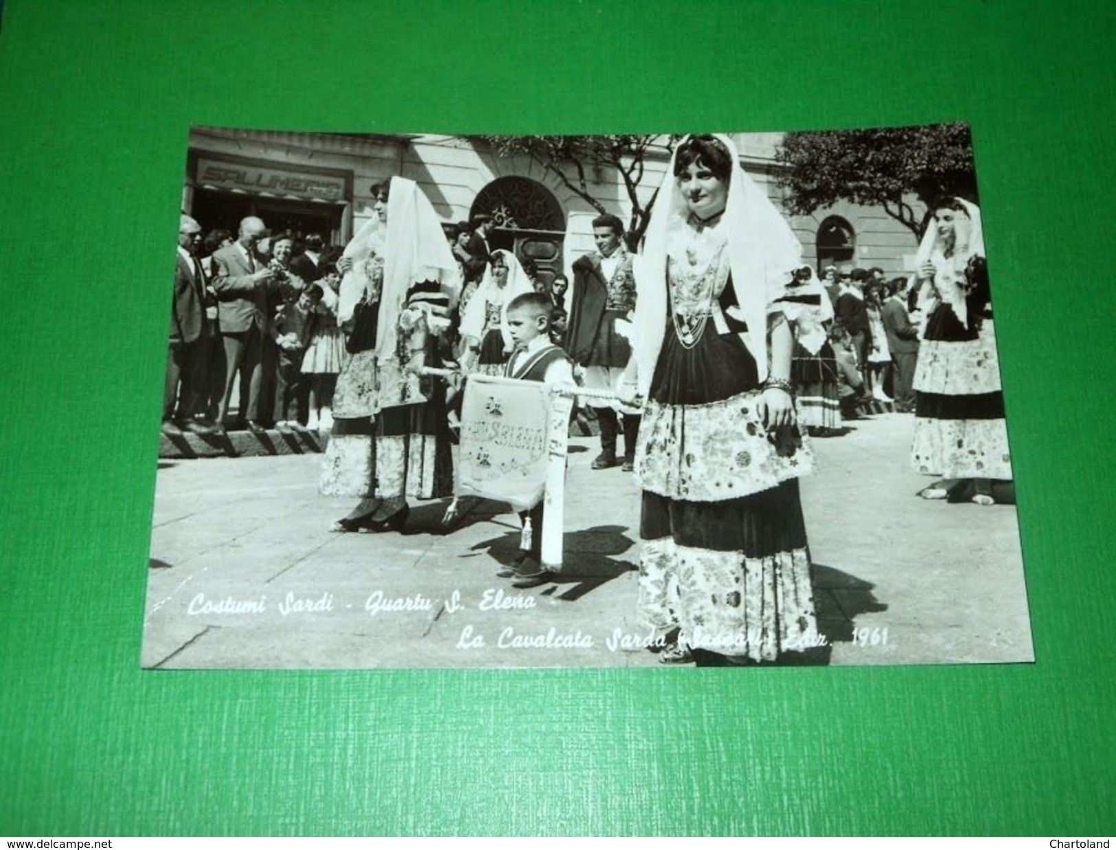 Cartolina Costumi Sardi - Quartu Sant'Elena - La Cavalcata Sarda 1960 Ca - Cagliari