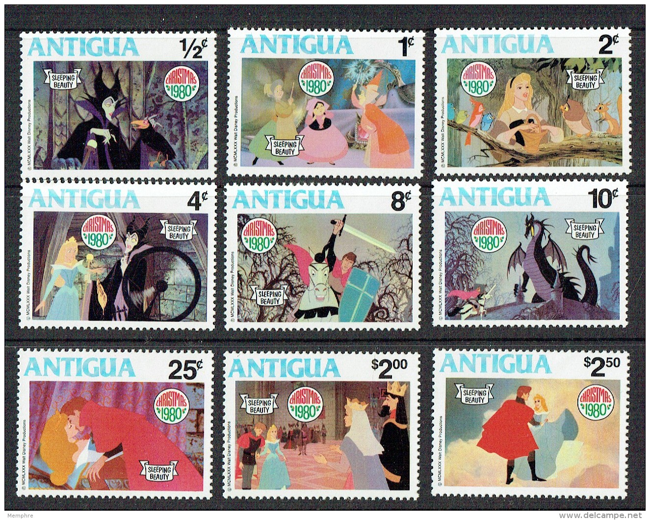 1980  Disney  &laquo;La Belle Au Bois Dormant&raquo; &laquo;Sleeping Beauty&raquo; ** MNH - Antigua Et Barbuda (1981-...)