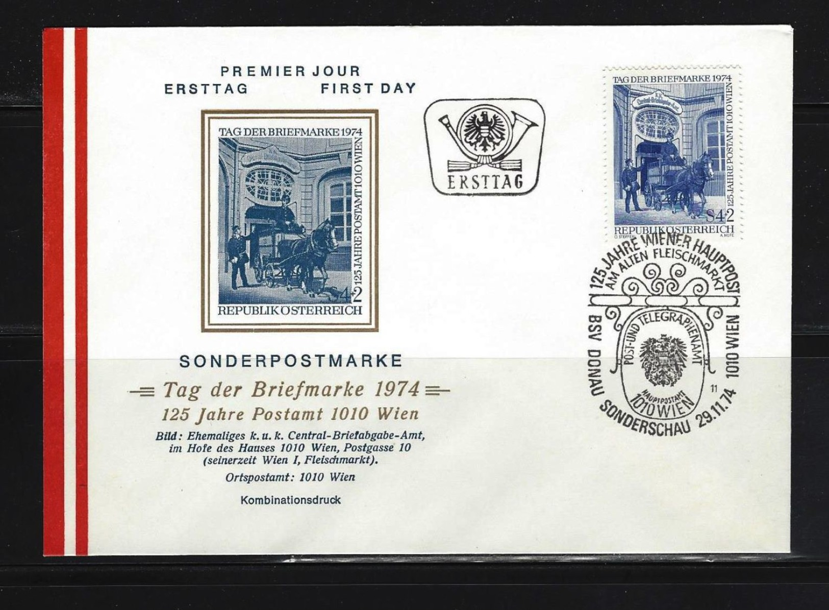 ÖSTERREICH - FDC Mi-Nr. 1471 Tag Der Briefmarke 1974 Stempel Wien (17) - FDC