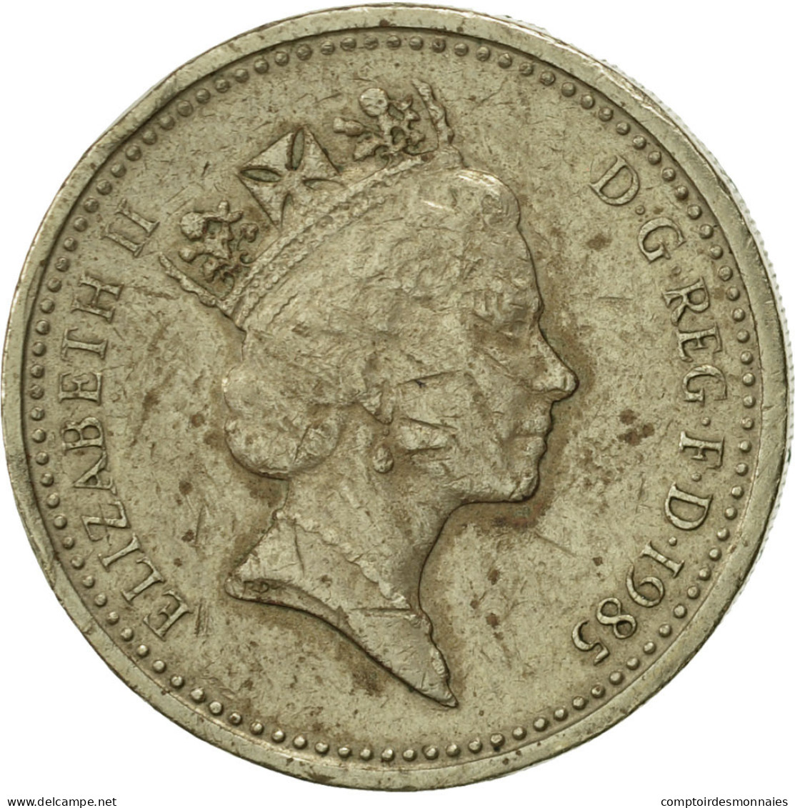 Monnaie, Grande-Bretagne, Elizabeth II, Pound, 1985, TB+, Nickel-brass, KM:941 - 1 Pound