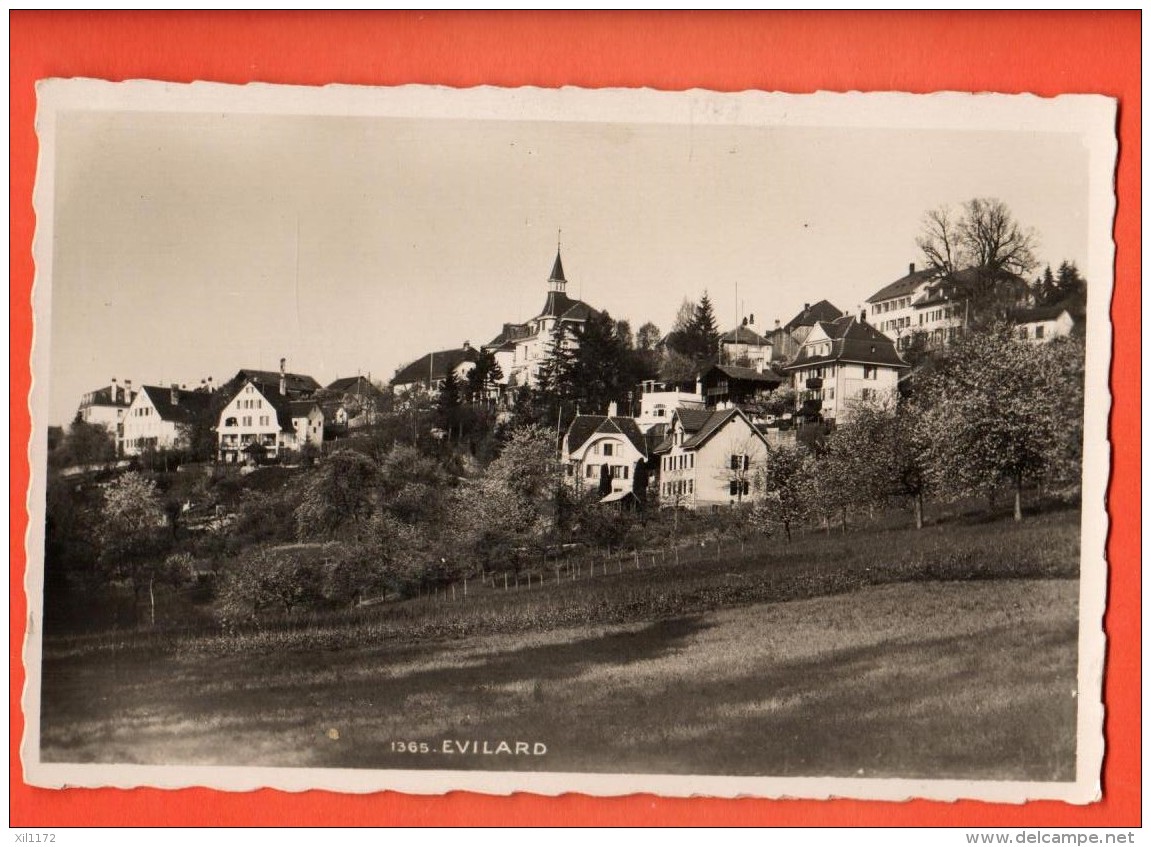 EAM-02 Evilard, Leubringen (Biel) Gelaufen Feldpoststempel Liestal W.K.  J.U.O.S. - Evilard