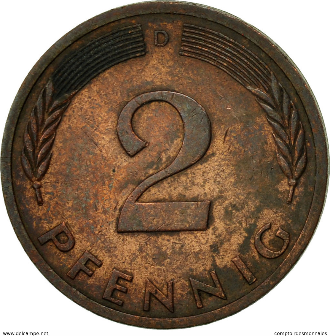 Monnaie, République Fédérale Allemande, 2 Pfennig, 1971, Munich, TB+, Copper - 2 Pfennig