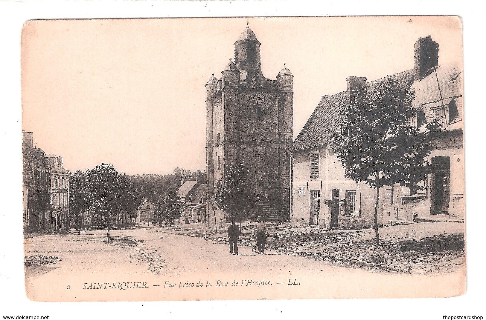 CPA 80 SAINT RIQUIER Vue Prise De La Rue De L'hospice LL LOUIS LEVY No.2 Achatez Immédiat - Saint Riquier