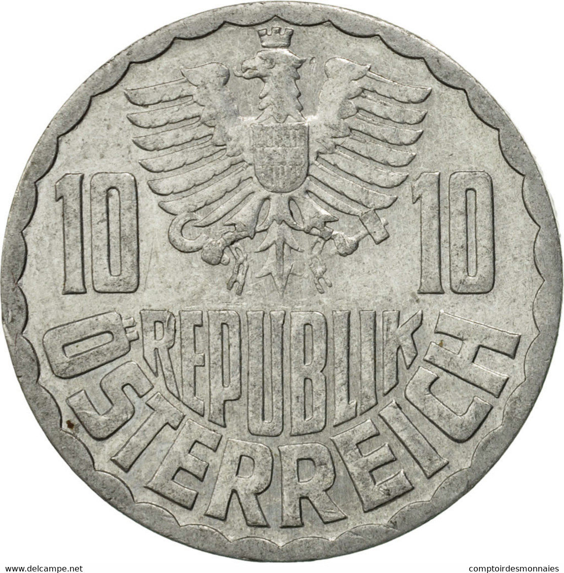 Monnaie, Autriche, 10 Groschen, 1966, Vienna, TTB+, Aluminium, KM:2878 - Autriche