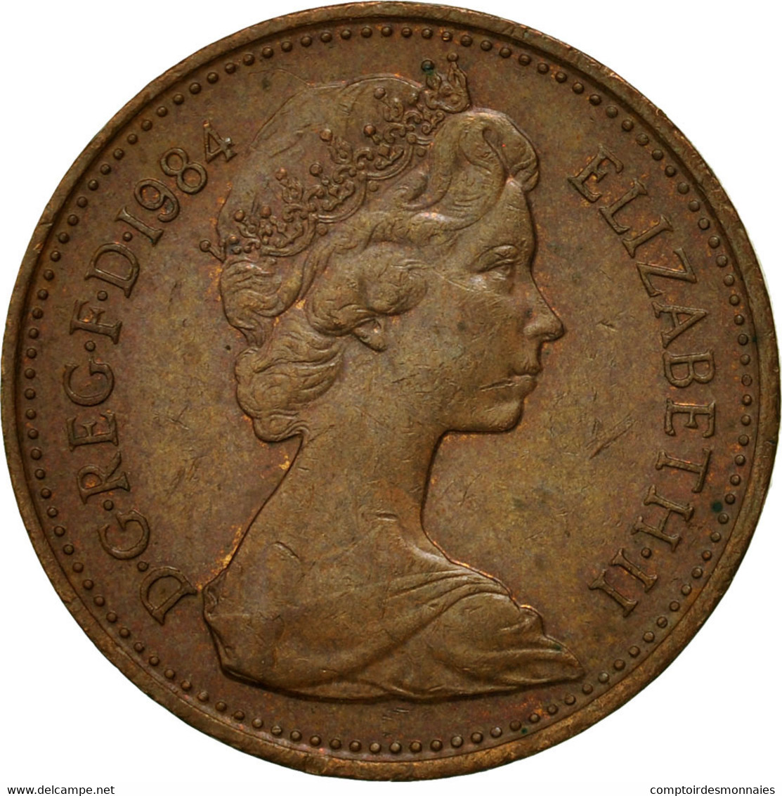 Monnaie, Grande-Bretagne, Elizabeth II, Penny, 1984, TTB, Bronze, KM:927 - 1 Penny & 1 New Penny