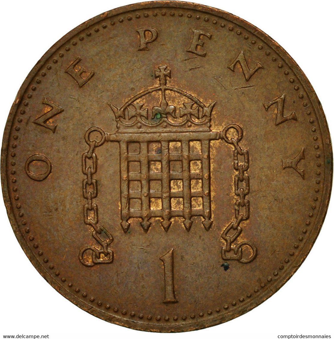 Monnaie, Grande-Bretagne, Elizabeth II, Penny, 1984, TTB, Bronze, KM:927 - 1 Penny & 1 New Penny