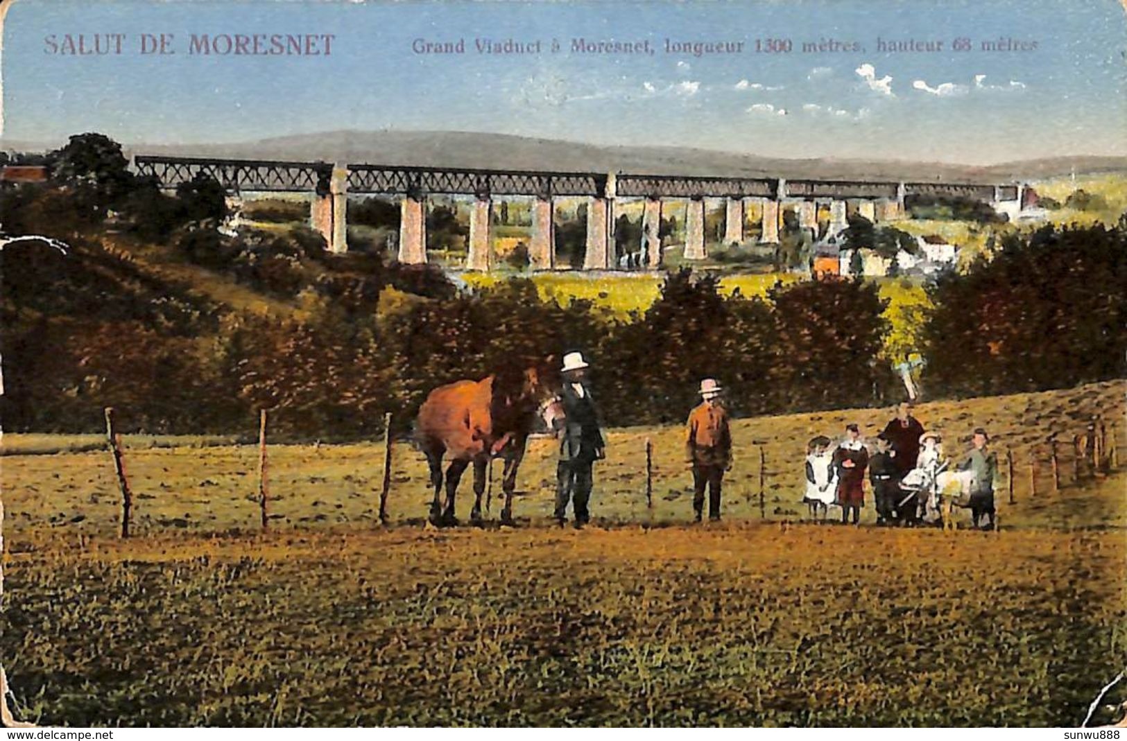 Salut De Morenest - Grand Viaduct (animée, Colorisée, 1922...pli Coin) - Blieberg