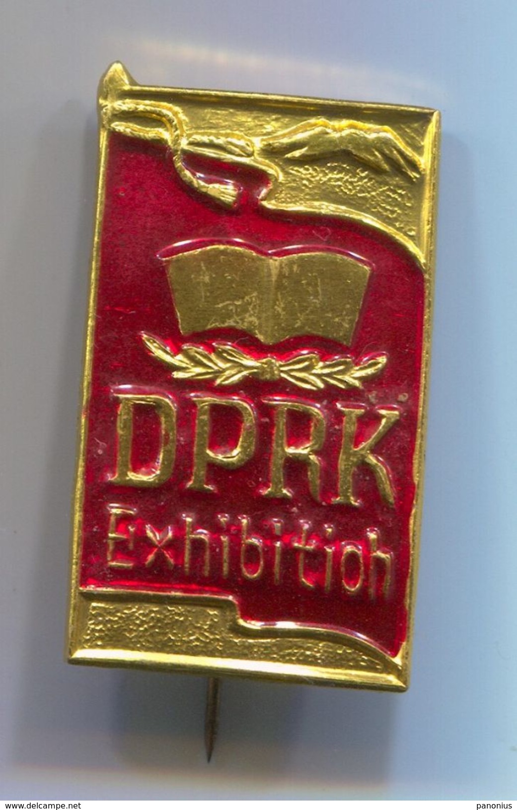 DPRK - PYONGYANG NORTH KOREA, Communist Party / Propaganda, Ideology, Vintage Pin, Badge, Abzeichen - Associations