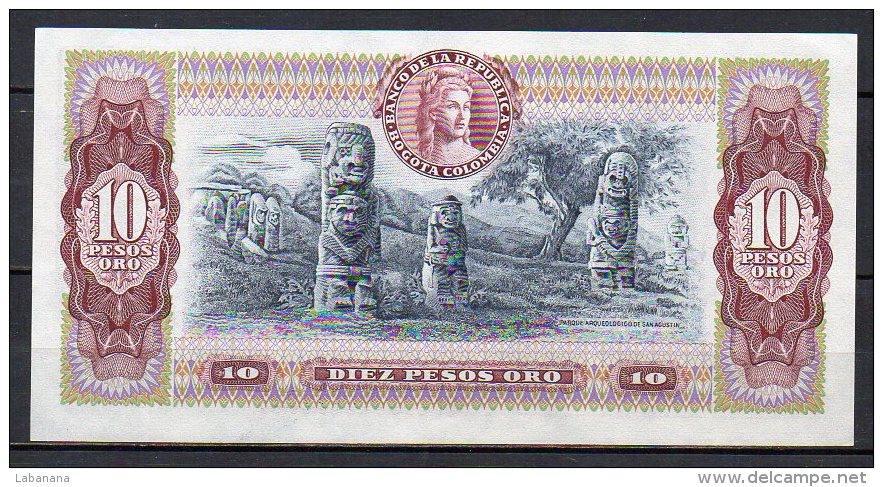 534-Colombie Billet De 10 Pesos Oro 1980 - 081 - Kolumbien