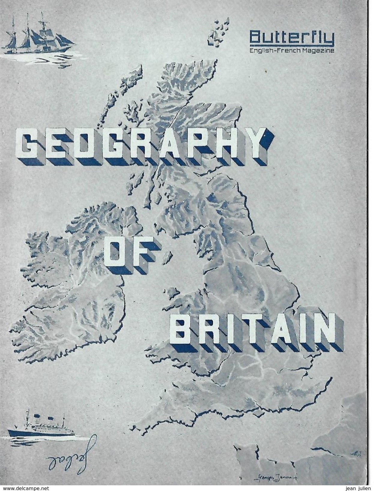 ANGLETTERRE   - GEORAPHIE  - 1958 - 4 Scans - Geography