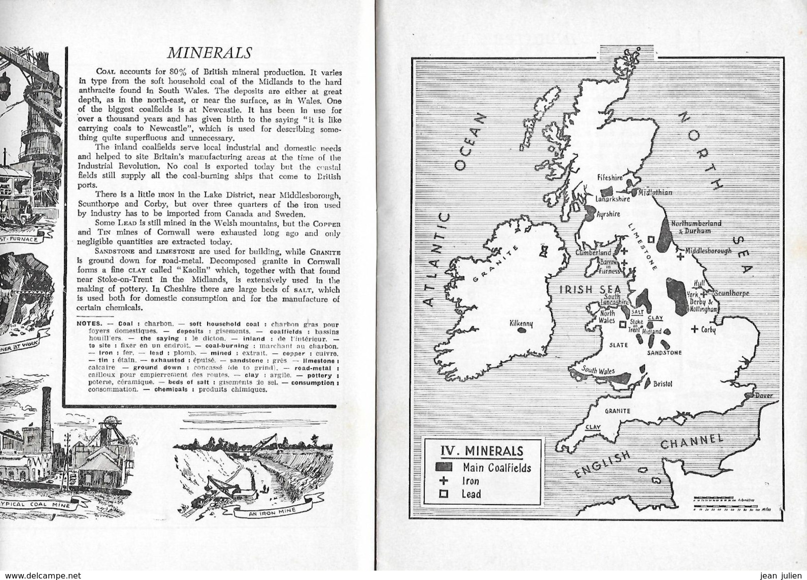 ANGLETTERRE   - GEORAPHIE  - 1958 - 4 Scans - Geografía