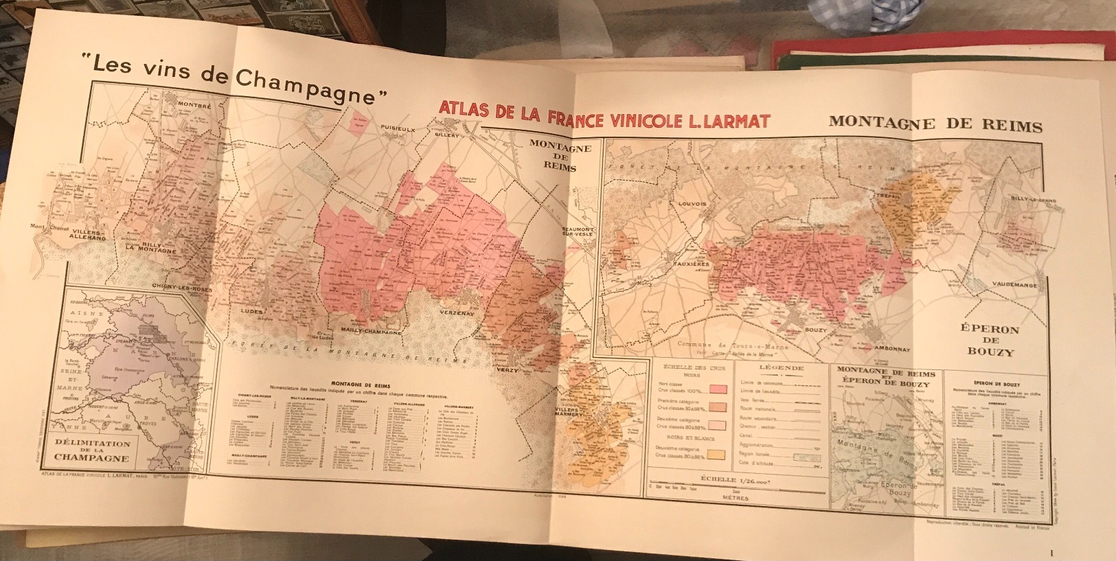 Atlas De France Vinicole , Les Vins De Champagne, Louis Larmat 1944 - Géographie