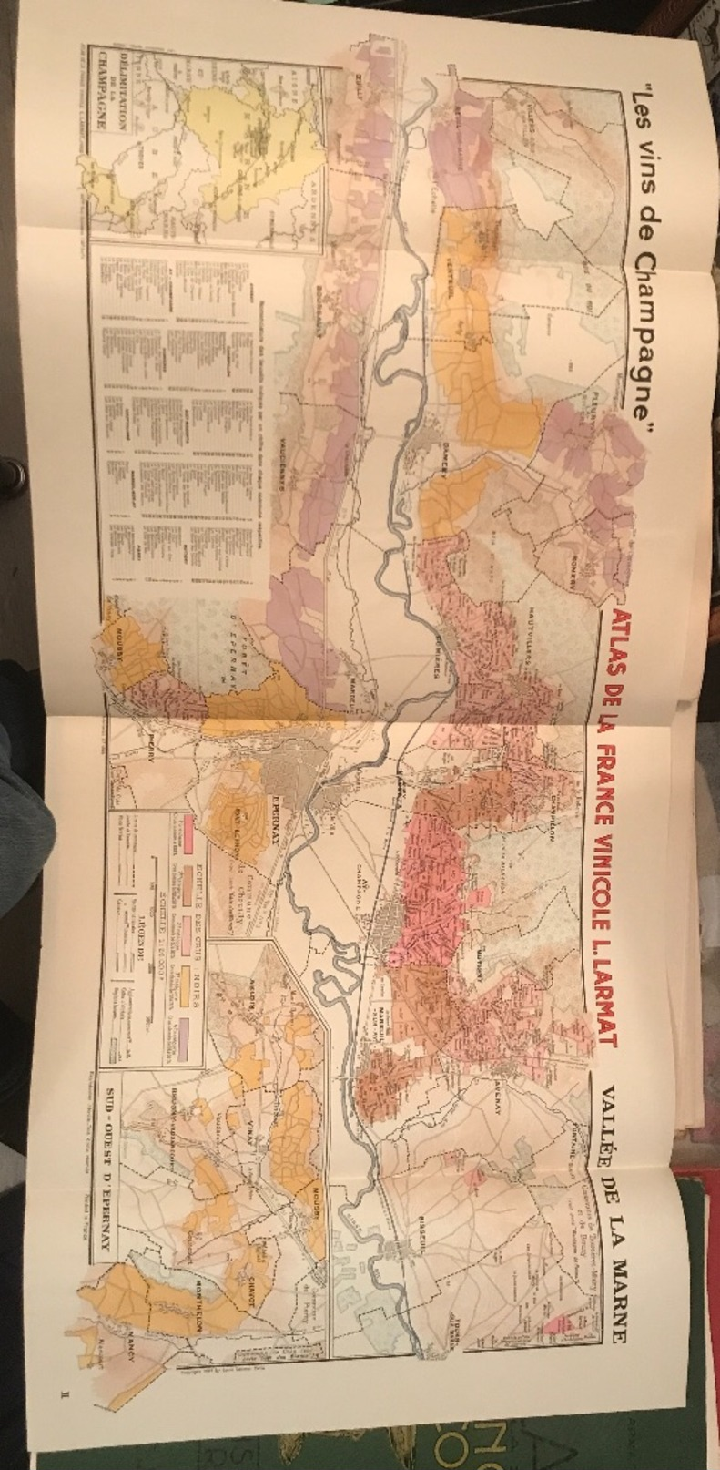 Atlas de France Vinicole , Les vins de champagne, Louis Larmat 1944