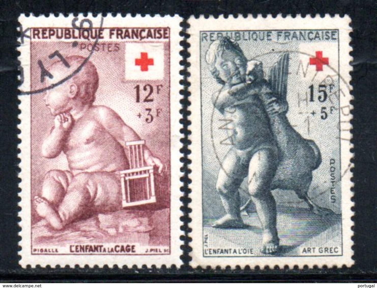 N° 1048 /1049 - 1955 - Usados