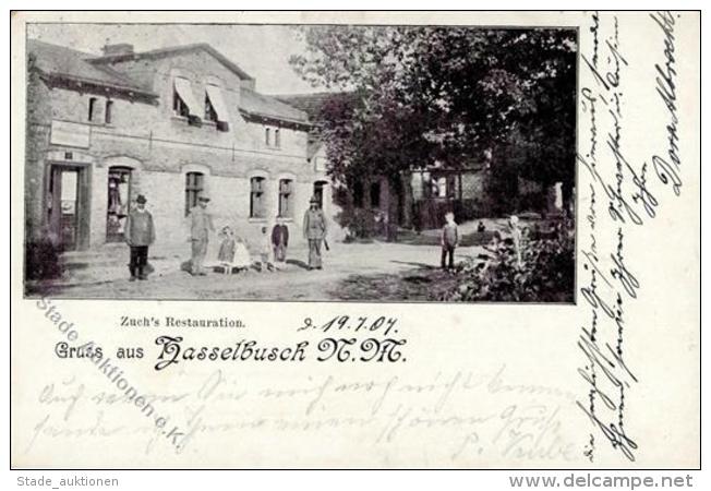 Hasselbusch (2357) Gasthaus Zuch  1907 I-II (fleckig) - Sonstige & Ohne Zuordnung