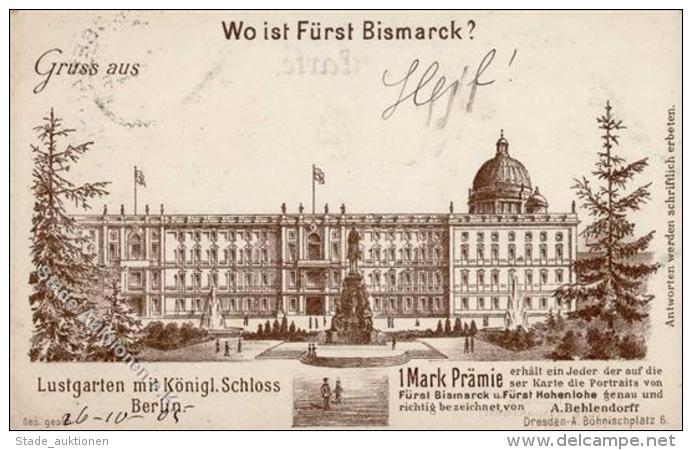 Berlin Mitte (1000) Lustgarten Schloss F&uuml;rst Bismarck Hohenlohe I - Sonstige & Ohne Zuordnung