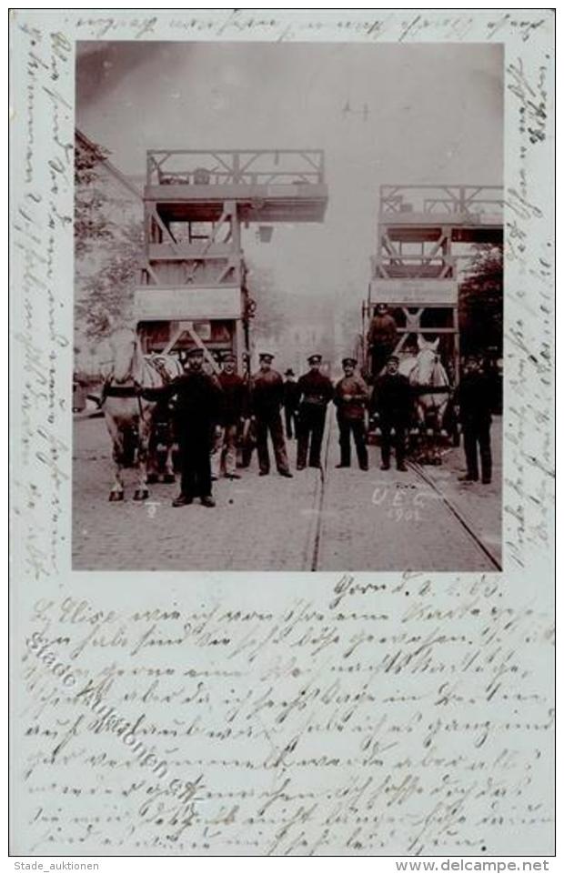 Berlin Mitte (1000) Elektrifizierung Der Stra&szlig;enbahn Foto AK 1903 I- - Sonstige & Ohne Zuordnung