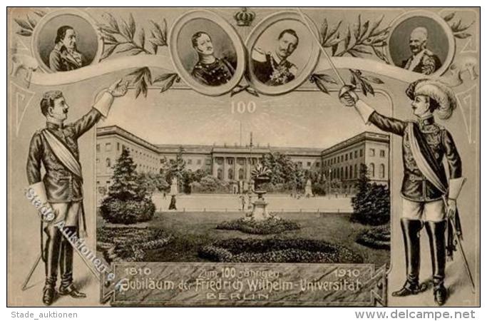 Studentika BERLIN - 100 Jahre FRIEDRICH-WILHELM-UNI 1910 I - Schulen