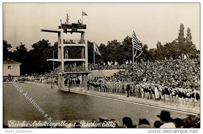 Schwimmen Dresden Reichs Arbeitersporttag 1926 Foto AK I-II - Sonstige & Ohne Zuordnung