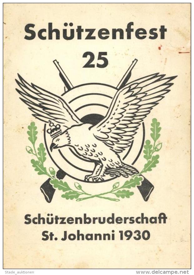 Sch&uuml;tzenfest M&uuml;nster (4400) St. Johanni Festschrift Zum 25 J&auml;hrigen Jubil&auml;um II (Klebereste VS, Flec - Waffenschiessen