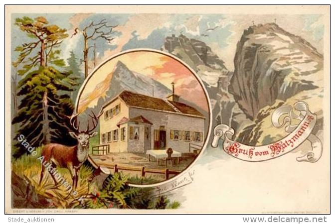 Bergh&uuml;tte Watzmann  Lithographie I-II Cabane - Sonstige & Ohne Zuordnung