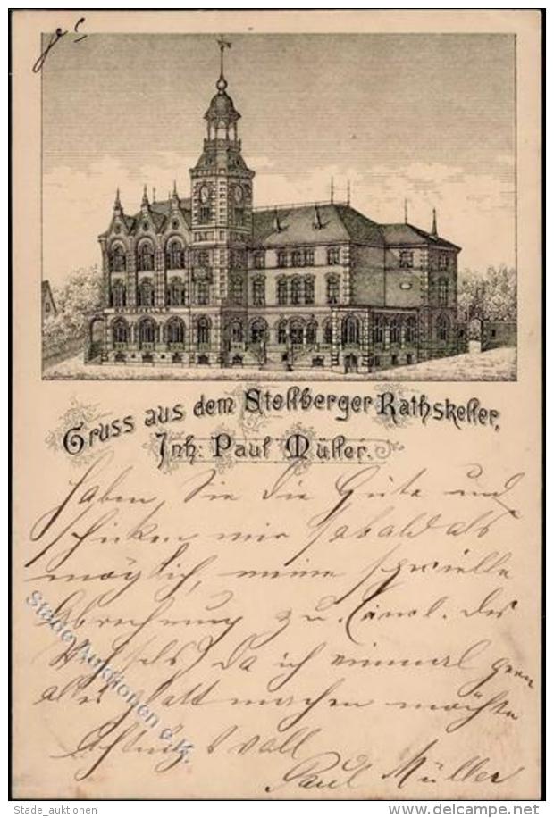 Vorl&auml;ufer 1888 Stollberg (o-9150) Rathskeller I-II - Ohne Zuordnung