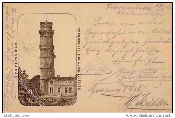 Vorl&auml;ufer Travem&uuml;nde (2401) Leuchtturm Lotsenhaus 1891 I-II - Ohne Zuordnung