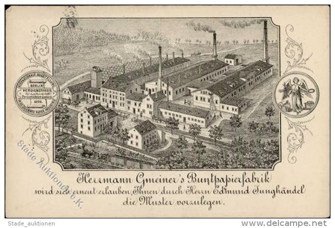 Vorl&auml;ufer Papierfabrik Herrmann Gmeiner Dresden I-II - Ohne Zuordnung