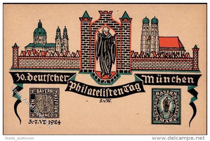 Philatelistentag M&uuml;nchen (8000) 30. Deutscher Philatelistentag  I-II - Post & Briefboten