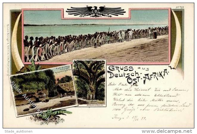 Kolonien Deutsch-Ostafrika Fort Muhesa Rs Stmpl. Tanga 2.1.00 I-II Colonies - Ohne Zuordnung