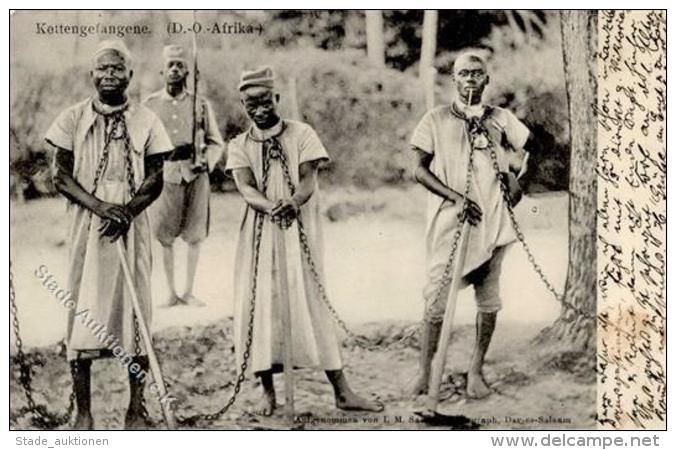 Kolonien Deutsch Ostafrika Kettengefangene Foto AK I-II Colonies - Ohne Zuordnung
