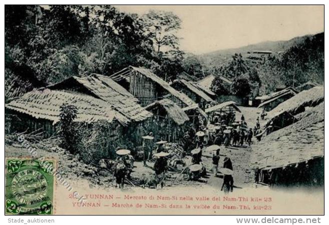 Kolonien Kiautschou Yunnan Markt Von Nam-Si 1909 I-II Colonies - Ohne Zuordnung